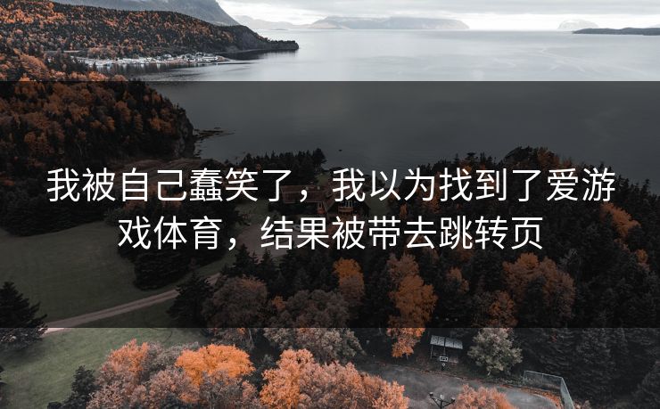 我被自己蠢笑了，我以为找到了爱游戏体育，结果被带去跳转页